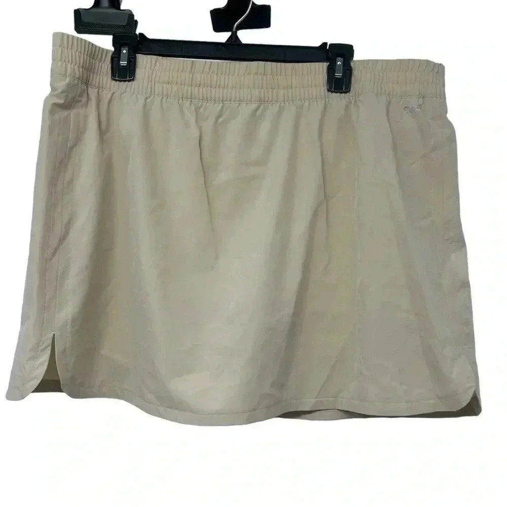 DSG SKORT WOMENS XXL STRIDE SANDY SLATE PICKLEBALL GOLF TENNIS PREPPY RUNNING
